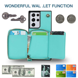 Samsung Galaxy Mobile Phone Storage Leather Wallet Card Slot Case Cover