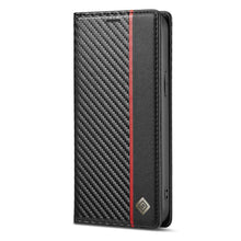 Load image into Gallery viewer, Apple iPhone Carbon Fiber Flip Window Case Cover, Vertical View