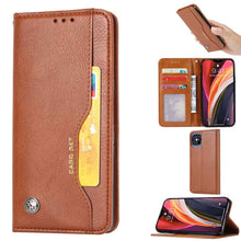 Load image into Gallery viewer, Apple iPhone Leather Case Cover, Brown Panoramic display