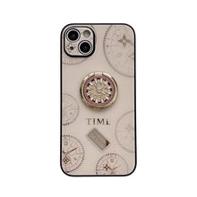 Load image into Gallery viewer, Acrylic Time Finger Ring iPhone Case, Gold