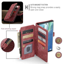 Load image into Gallery viewer, Samsung Case Multi-function Wallet Cover