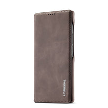 Load image into Gallery viewer, Samsung Case Magnetic Flip Window With Bracket Function Leather Cover