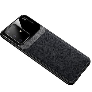 Samsung Case Delicate Leather Glass Protective Cover