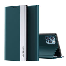 Load image into Gallery viewer, Apple iPhone Case Bracket Magnetic Flip Window Protective Cover, Overall View