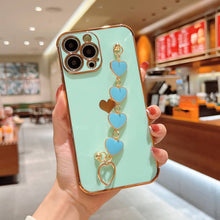Load image into Gallery viewer, Soft TPU Handmade Bracelet iPhone Case, Green