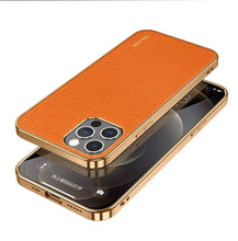 Load image into Gallery viewer, Sulada iPhone Lychee Case, Orange
