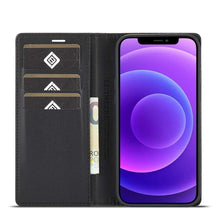 Load image into Gallery viewer, Apple iPhone Carbon Fiber Flip Window Case Cover, Inside View