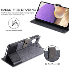 Load image into Gallery viewer, Canvas Samsung Cases Flip Window Fold Cover