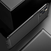 Load image into Gallery viewer, Soft Carbon Fiber Pattern iPhone Case, Side View