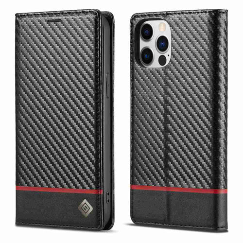Apple iPhone Carbon Fiber Flip Window Case Cover, Overall View