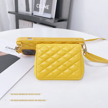 Load image into Gallery viewer, Wallet Bag iPhone Case, Yellow Bag Holder Function