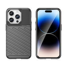 Load image into Gallery viewer, Military Shockproof Thunder Series iPhone Case, Black Front and Back