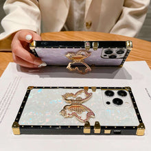 Load image into Gallery viewer, iPhone Case Straight Edge Butterfly Holder Cover