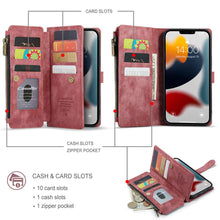 Load image into Gallery viewer, Apple iPhone Wallet Case Multi-function Cover