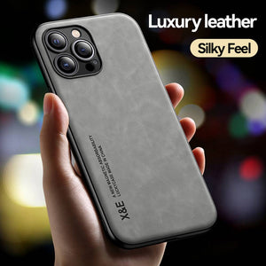 Built-In Magnetic Leather Protective Cover, In Hand Display