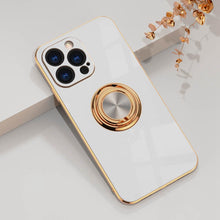 Load image into Gallery viewer, Magnetic Car Ring iPhone Case, White
