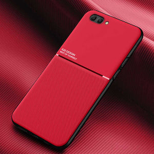 Oppo Case Matte Texture Built-In Magnetic Car Holder Protective Cover