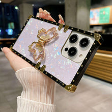 Load image into Gallery viewer, iPhone Case Straight Edge Butterfly Holder Cover