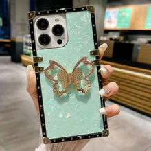 Load image into Gallery viewer, iPhone Case Straight Edge Butterfly Holder Cover