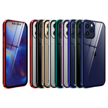 Load image into Gallery viewer, Magnetic Tempered Glass iPhone Case, Colors Display