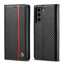 Load image into Gallery viewer, Samsung Carbon Fiber Flip Window Case Cover - yhsmall