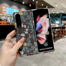 Load image into Gallery viewer, Samsung Galaxy Z Flip Fold Case Flower Pattern Hard PC Cover - yhsmall