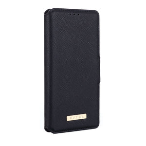 Cross Stripes Apple iPhone Case Flip Window Fold Cover
