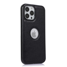 Load image into Gallery viewer, Apple iPhone Case Logo Hole Leather Cover