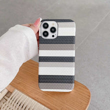 Load image into Gallery viewer, Apple iPhone Case Color Bars Weave Cover