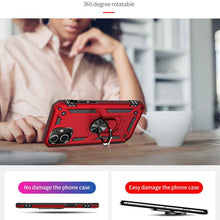 Load image into Gallery viewer, Military Grade With Magnetic Finger Holder Case for Apple iPhone