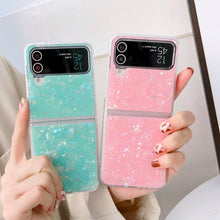 Load image into Gallery viewer, Samsung Case Shell Pattern Flip 3 4 Cover