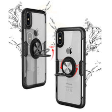 Load image into Gallery viewer, HD Acrylic Finger Ring Holder iPhone Case,  Rotation Finger