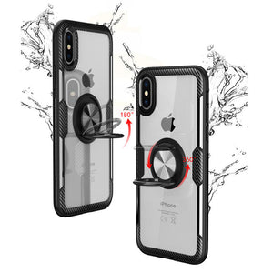 HD Acrylic Finger Ring Holder iPhone Case,  Rotation Finger