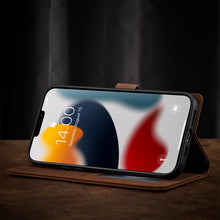 Load image into Gallery viewer, Magnetic Buckle Flip iPhone Case, Stand Holder