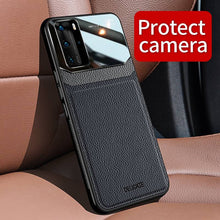 Load image into Gallery viewer, Huawei Case Delicate Leather Glass Protective Cover
