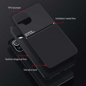 Xiaomi Redmi Cases Matte Texture Built-In Magnetic Car Holder Protective Cover - yhsmall
