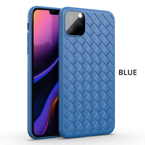 iPhone Case Woven Pattern Cooling Soft TPU Case Cover