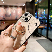 Load image into Gallery viewer, Acrylic Time Finger Ring iPhone Case, Finger Ring Holder