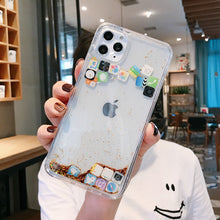 Load image into Gallery viewer, Quicksand App Icon iPhone Case, Gold in iPhone Display