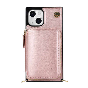 Apple iPhone Storage Leather Wallet Card Slot Case Cover