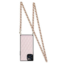 Load image into Gallery viewer, Metal Chain Leather iPhone Case, Pink