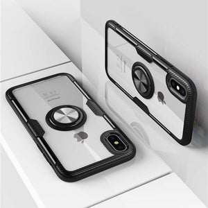 HD Acrylic Finger Ring Holder iPhone Case, Overall View