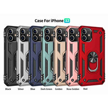Load image into Gallery viewer, Military Grade With Magnetic Finger Holder Case for Apple iPhone