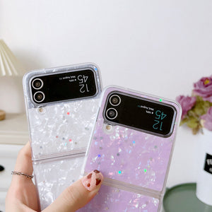 Samsung Case Shell Pattern Flip 3 4 Cover