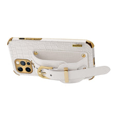Load image into Gallery viewer, Wristband Crocodile Pattern, Side View