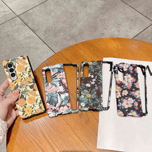 Load image into Gallery viewer, Samsung Galaxy Z Flip Fold Case Flower Pattern Hard PC Cover - yhsmall