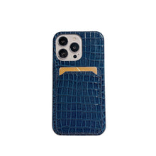 Load image into Gallery viewer, Apple iPhone Case Crocodile Pattern Card Slot Cover