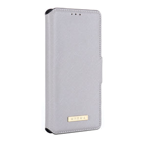 Cross Stripes Apple iPhone Case Flip Window Fold Cover