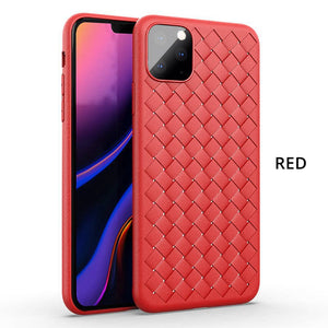 iPhone Case Woven Pattern Cooling Soft TPU Case Cover