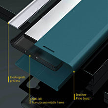 Load image into Gallery viewer, Apple iPhone Case Bracket Magnetic Flip Window Protective Cover, Top View